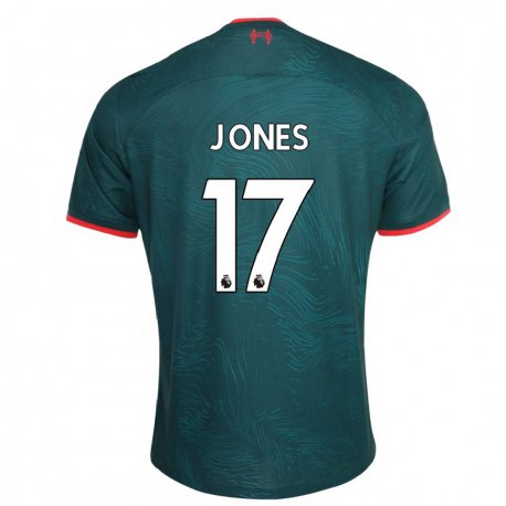 Kandiny Lapset Curtis Jones #17 Tummanvihreä Kolmas Sarja 2022/23 Lyhythihainen Paita T-paita