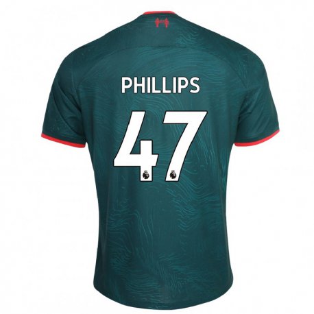 Kandiny Lapset Nathaniel Phillips #47 Tummanvihreä Kolmas Sarja 2022/23 Lyhythihainen Paita T-paita