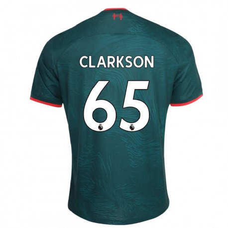 Kandiny Lapset Leighton Clarkson #65 Tummanvihreä Kolmas Sarja 2022/23 Lyhythihainen Paita T-paita
