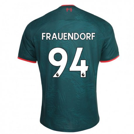 Kandiny Lapset Melkamu Frauendorf #94 Tummanvihreä Kolmas Sarja 2022/23 Lyhythihainen Paita T-paita