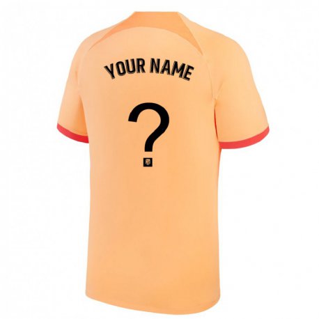 Kandiny Lapset Nimesi #0 Vaalean Oranssi Kolmas Sarja 2022/23 Lyhythihainen Paita T-paita