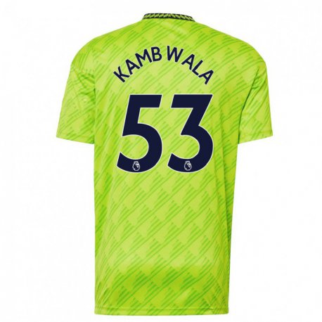 Kandiny Lapset Willy Kambwala #53 Vaaleanvihreä Kolmas Sarja 2022/23 Lyhythihainen Paita T-paita