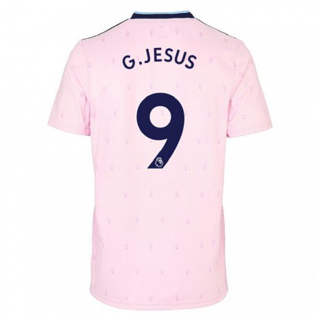 Kandiny Lapset Gabriel Jesus #9 Vaaleanpunainen Laivasto Kolmas Sarja 2022/23 Lyhythihainen Paita T-paita