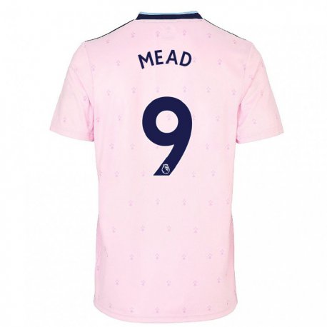 Kandiny Lapset Beth Mead #9 Vaaleanpunainen Laivasto Kolmas Sarja 2022/23 Lyhythihainen Paita T-paita