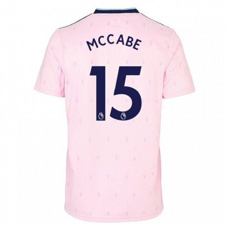 Kandiny Lapset Katie Mccabe #15 Vaaleanpunainen Laivasto Kolmas Sarja 2022/23 Lyhythihainen Paita T-paita