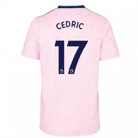Kandiny Lapset Cedric Soares #17 Vaaleanpunainen Laivasto Kolmas Sarja 2022/23 Lyhythihainen Paita T-paita