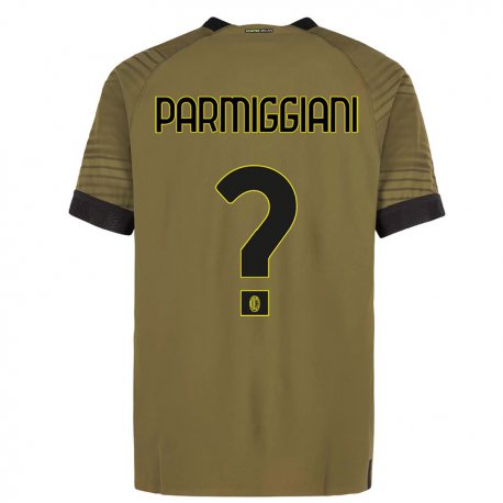 Kandiny Lapset Pietro Parmiggiani #0 Tummanvihreä Musta Kolmas Sarja 2022/23 Lyhythihainen Paita T-paita