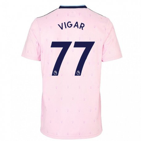 Kandiny Lapset Billy Vigar #77 Vaaleanpunainen Laivasto Kolmas Sarja 2022/23 Lyhythihainen Paita T-paita