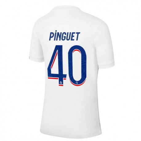 Kandiny Lapset Alice Pinguet #40 Valkoinen Sininen Kolmas Sarja 2022/23 Lyhythihainen Paita T-paita
