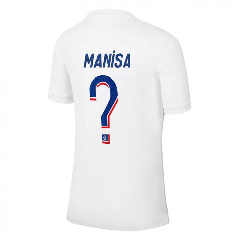 Kandiny Lapset Lenny Manisa #0 Valkoinen Sininen Kolmas Sarja 2022/23 Lyhythihainen Paita T-paita