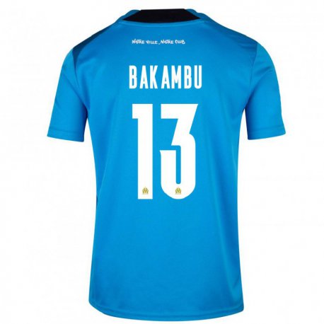 Kandiny Lapset Cedric Bakambu #13 Tummansininen Valkoinen Kolmas Sarja 2022/23 Lyhythihainen Paita T-paita