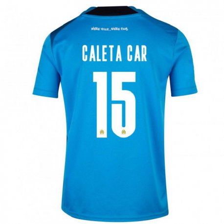 Kandiny Lapset Duje Caleta-car #15 Tummansininen Valkoinen Kolmas Sarja 2022/23 Lyhythihainen Paita T-paita