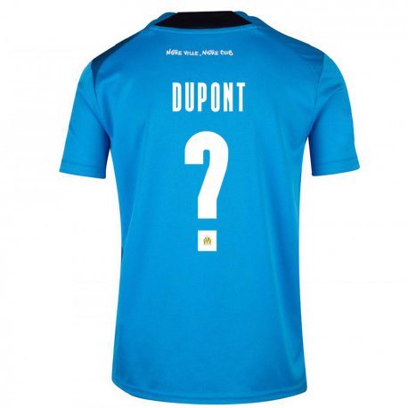 Kandiny Lapset Hugo Dupont #0 Tummansininen Valkoinen Kolmas Sarja 2022/23 Lyhythihainen Paita T-paita