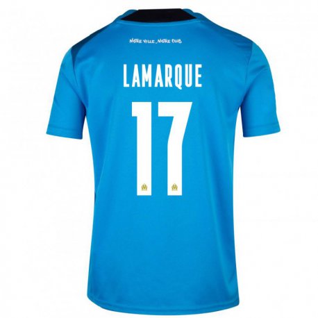 Kandiny Lapset Alais Lamarque #17 Tummansininen Valkoinen Kolmas Sarja 2022/23 Lyhythihainen Paita T-paita