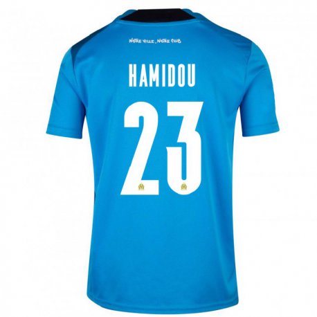 Kandiny Lapset Jamila Hamidou #23 Tummansininen Valkoinen Kolmas Sarja 2022/23 Lyhythihainen Paita T-paita