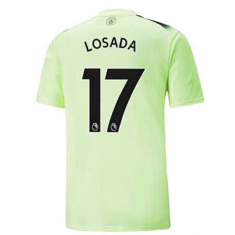 Kandiny Lapset Vicky Losada #17 Vihreä Tummanharmaa Kolmas Sarja 2022/23 Lyhythihainen Paita T-paita