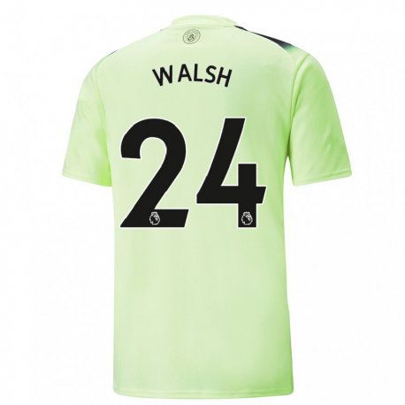 Kandiny Lapset Keira Walsh #24 Vihreä Tummanharmaa Kolmas Sarja 2022/23 Lyhythihainen Paita T-paita