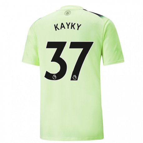 Kandiny Lapset Kayky #37 Vihreä Tummanharmaa Kolmas Sarja 2022/23 Lyhythihainen Paita T-paita