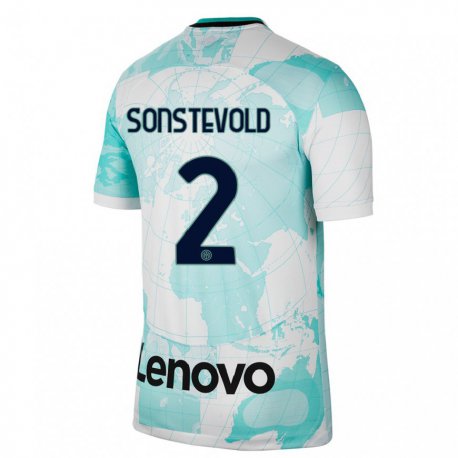 Kandiny Miesten Anja Sonstevold #2 Vaaleanvihreä Valkoinen Kolmas Sarja 2022/23 Lyhythihainen Paita T-paita
