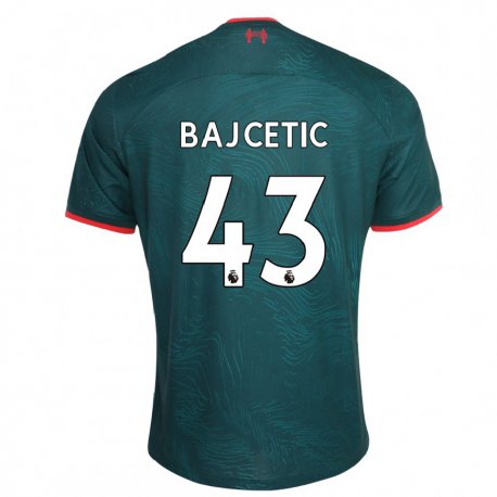 Kandiny Miesten Stefan Bajcetic #43 Tummanvihreä Kolmas Sarja 2022/23 Lyhythihainen Paita T-paita