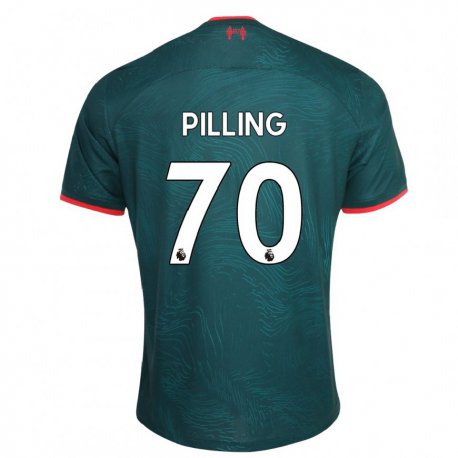 Kandiny Miesten Tommy Pilling #70 Tummanvihreä Kolmas Sarja 2022/23 Lyhythihainen Paita T-paita