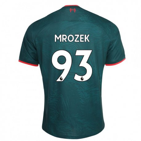 Kandiny Miesten Fabian Mrozek #93 Tummanvihreä Kolmas Sarja 2022/23 Lyhythihainen Paita T-paita