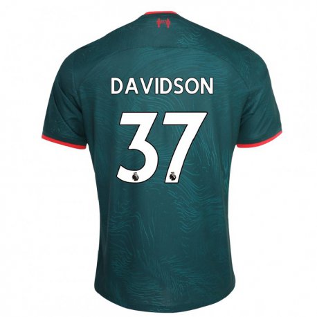 Kandiny Miesten Josh Davidson #37 Tummanvihreä Kolmas Sarja 2022/23 Lyhythihainen Paita T-paita