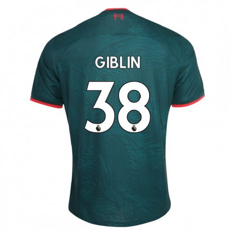 Kandiny Miesten Nathan Giblin #38 Tummanvihreä Kolmas Sarja 2022/23 Lyhythihainen Paita T-paita