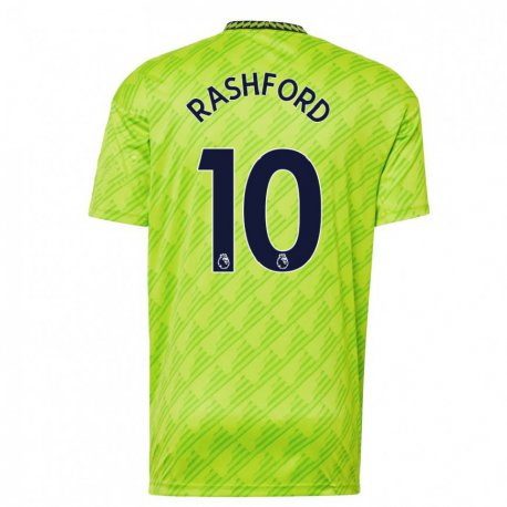 Kandiny Miesten Marcus Rashford #10 Vaaleanvihreä Kolmas Sarja 2022/23 Lyhythihainen Paita T-paita
