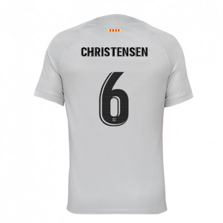 Kandiny Miesten Andreas Christensen #6 Harmaa Punainen Sininen Kolmas Sarja 2022/23 Lyhythihainen Paita T-paita