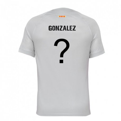 Kandiny Miesten Gerard Gonzalez #0 Harmaa Punainen Sininen Kolmas Sarja 2022/23 Lyhythihainen Paita T-paita