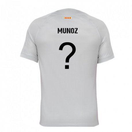 Kandiny Miesten Pol Munoz #0 Harmaa Punainen Sininen Kolmas Sarja 2022/23 Lyhythihainen Paita T-paita