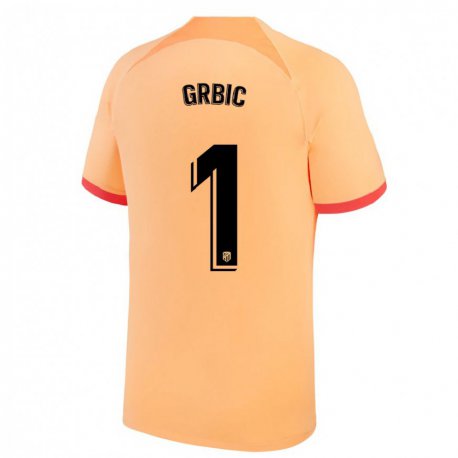 Kandiny Miesten Ivo Grbic #1 Vaalean Oranssi Kolmas Sarja 2022/23 Lyhythihainen Paita T-paita