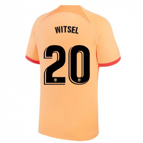 Kandiny Miesten Axel Witsel #20 Vaalean Oranssi Kolmas Sarja 2022/23 Lyhythihainen Paita T-paita