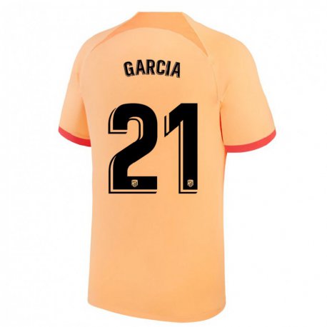 Kandiny Miesten Sheila Garcia #21 Vaalean Oranssi Kolmas Sarja 2022/23 Lyhythihainen Paita T-paita