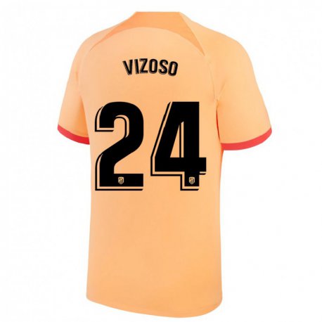 Kandiny Miesten Paula Vizoso #24 Vaalean Oranssi Kolmas Sarja 2022/23 Lyhythihainen Paita T-paita