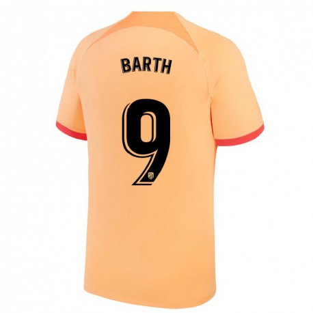 Kandiny Miesten Merle Barth #9 Vaalean Oranssi Kolmas Sarja 2022/23 Lyhythihainen Paita T-paita