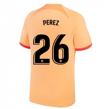 Kandiny Miesten Xenia Perez #26 Vaalean Oranssi Kolmas Sarja 2022/23 Lyhythihainen Paita T-paita