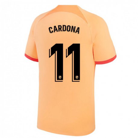 Kandiny Miesten Marta Cardona #11 Vaalean Oranssi Kolmas Sarja 2022/23 Lyhythihainen Paita T-paita