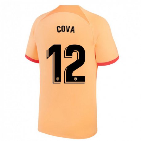 Kandiny Miesten Adrian Cova #12 Vaalean Oranssi Kolmas Sarja 2022/23 Lyhythihainen Paita T-paita