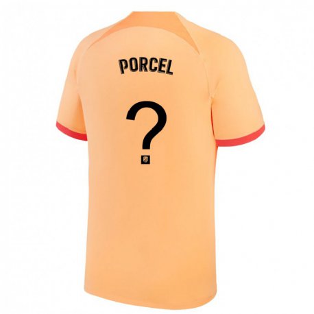 Kandiny Miesten Roberto Porcel #0 Vaalean Oranssi Kolmas Sarja 2022/23 Lyhythihainen Paita T-paita