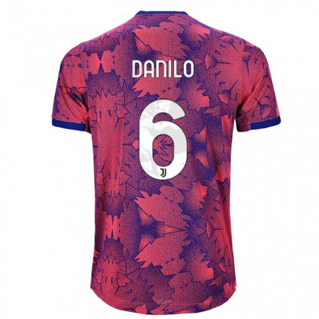Kandiny Miesten Danilo #6 Ruusunpunainen Sininen Kolmas Sarja 2022/23 Lyhythihainen Paita T-paita