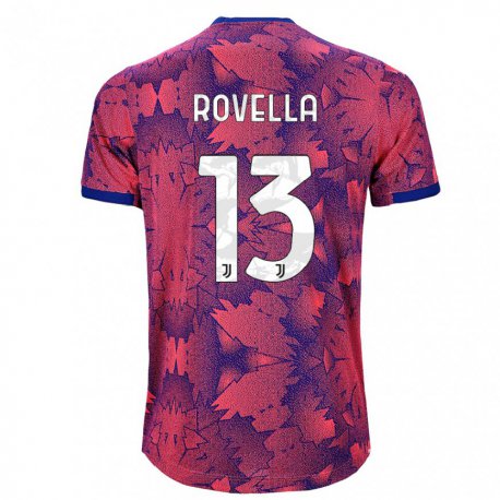 Kandiny Miesten Nicolo Rovella #13 Ruusunpunainen Sininen Kolmas Sarja 2022/23 Lyhythihainen Paita T-paita