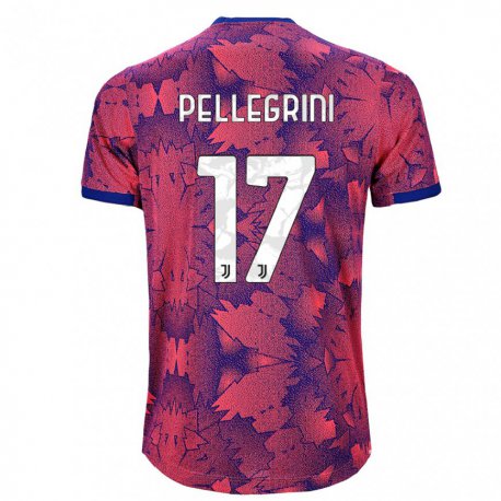 Kandiny Miesten Luca Pellegrini #17 Ruusunpunainen Sininen Kolmas Sarja 2022/23 Lyhythihainen Paita T-paita