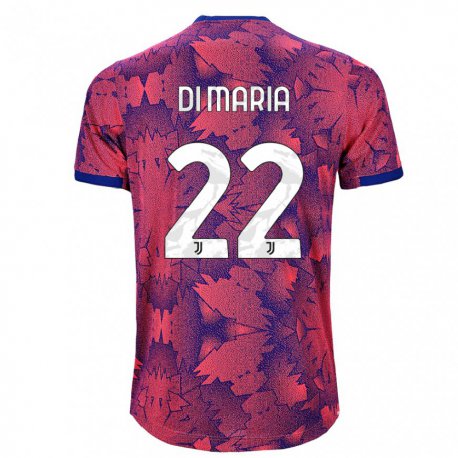 Kandiny Miesten Angel Di Maria #22 Ruusunpunainen Sininen Kolmas Sarja 2022/23 Lyhythihainen Paita T-paita