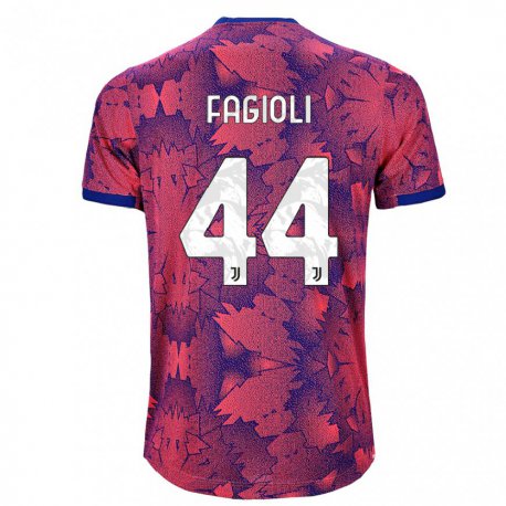 Kandiny Miesten Nicolo Fagioli #44 Ruusunpunainen Sininen Kolmas Sarja 2022/23 Lyhythihainen Paita T-paita