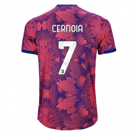 Kandiny Miesten Valentina Cernoia #7 Ruusunpunainen Sininen Kolmas Sarja 2022/23 Lyhythihainen Paita T-paita
