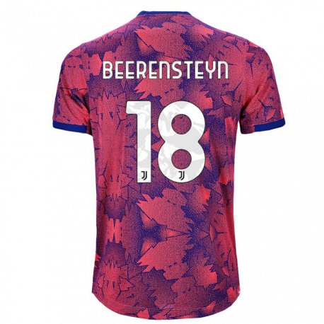 Kandiny Miesten Lineth Beerensteyn #18 Ruusunpunainen Sininen Kolmas Sarja 2022/23 Lyhythihainen Paita T-paita