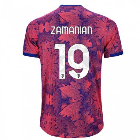 Kandiny Miesten Annahita Zamanian #19 Ruusunpunainen Sininen Kolmas Sarja 2022/23 Lyhythihainen Paita T-paita