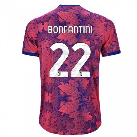 Kandiny Miesten Agnese Bonfantini #22 Ruusunpunainen Sininen Kolmas Sarja 2022/23 Lyhythihainen Paita T-paita